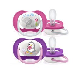 Ty ngậm thông khí Ultra Air Lime Philips Avent hình thú 6-18M (vỉ đôi)